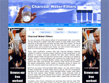 Tablet Screenshot of charcoalwaterfilters.net